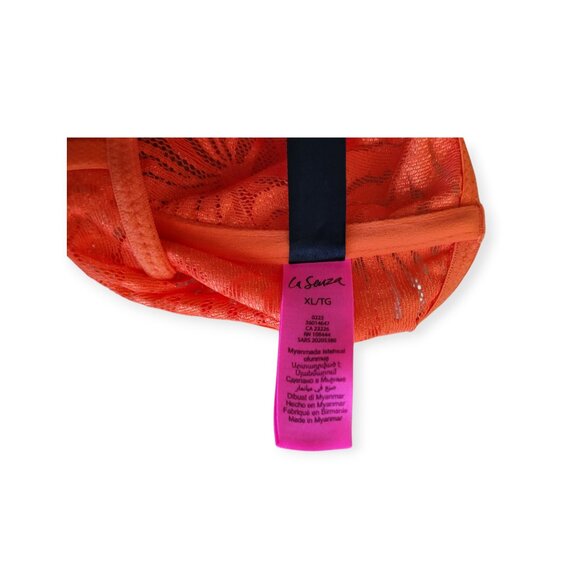 La SENZA Portofino Orange lace one-piece lingerie teddy one-piece size XL EUC - Picture 8 of 9